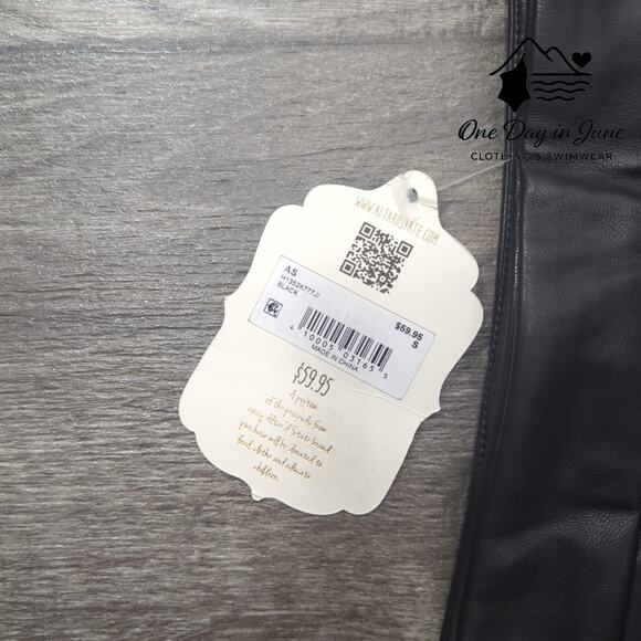 Altar'd State Black Faux Leather Shorts - Picture 2 of 7